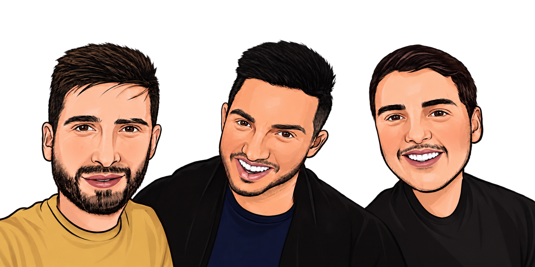Les trois frères fondateurs de SF Racing